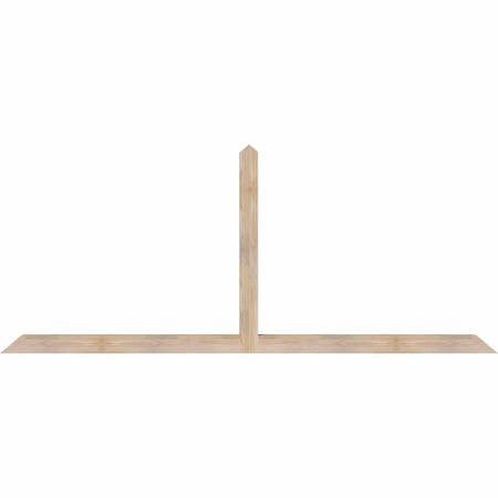 Ekena Millwork Portland Smooth Timber Gable Bracket, Douglas Fir, 96"W x 40"H x 3 1/2"D x 3 1/2"F, 10/12 Pitch GBW096X40X0404POR00SDF